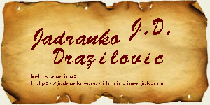 Jadranko Dražilović vizit kartica